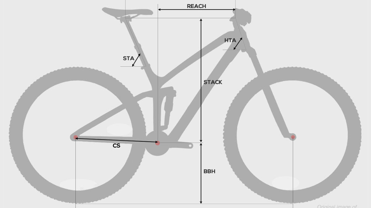 MTB Frame Size Chart: Reach, Stack & Standover by Size