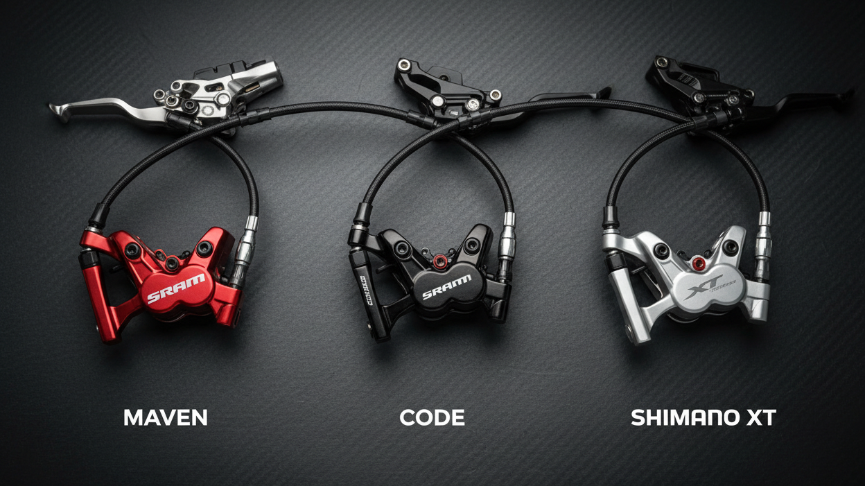 SRAM Maven vs Code vs Shimano XT: The Ultimate Brake Shootout
