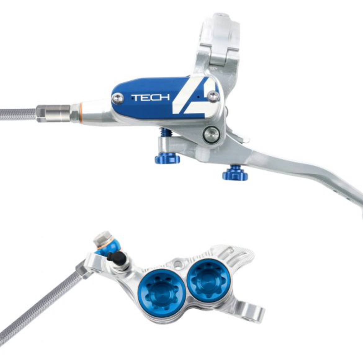 Hope Tech 4 V4 Braided Hose Disc Brake Brake W/o Rotor