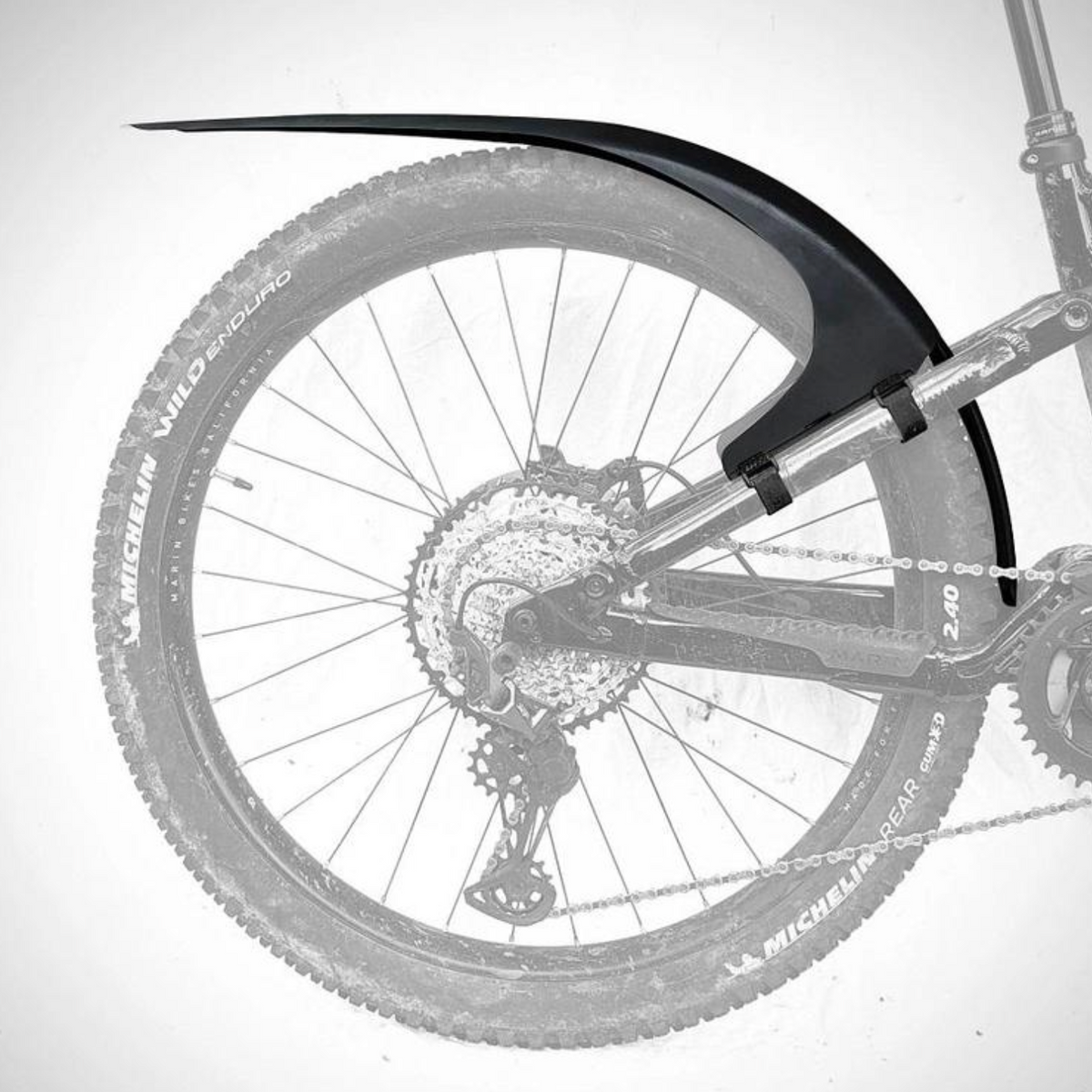 Mudhugger MK2 Medium Rear Fender Dunbar Corsa Cycles Dunbar Cycles