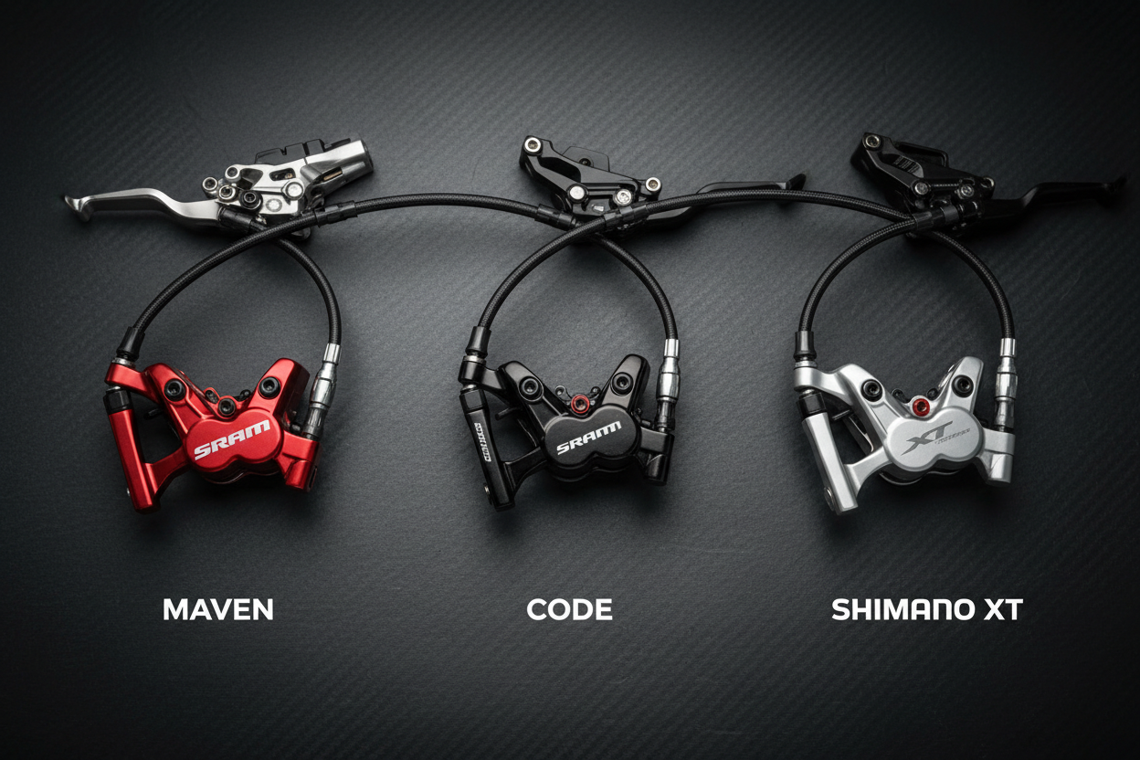SRAM Maven vs Code vs Shimano XT: The Ultimate Brake Shootout