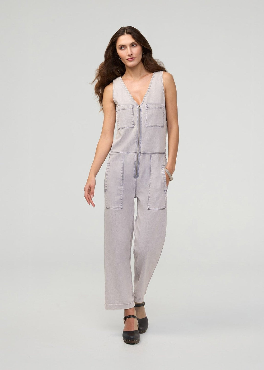 DUER Performance Denim Utility Jumpsuit