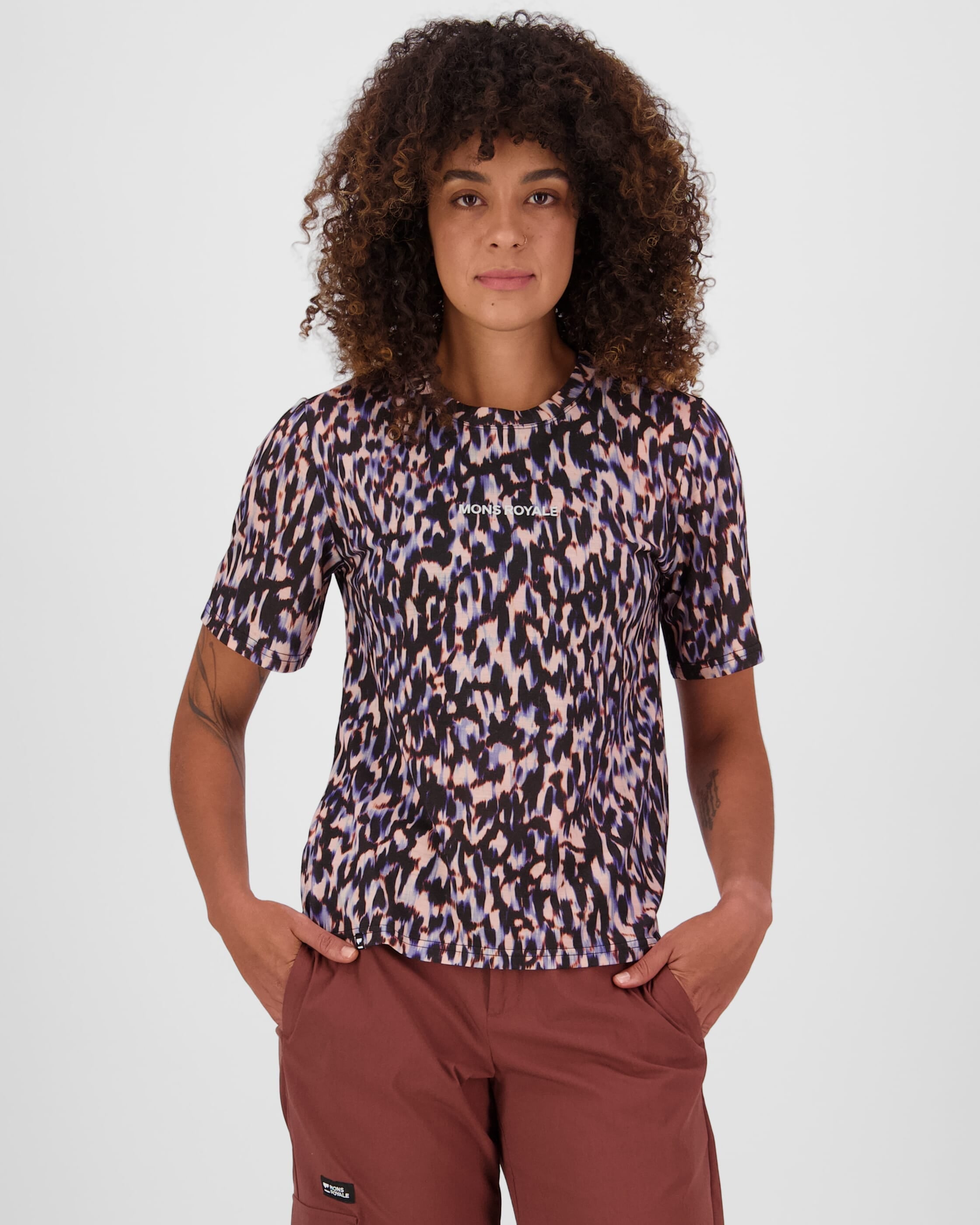 Mons Royale Women's Icon Merino T-Shirt MR Type