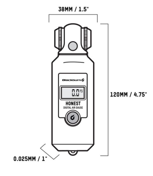 Blackburn Honest Digital Pressure Gauge