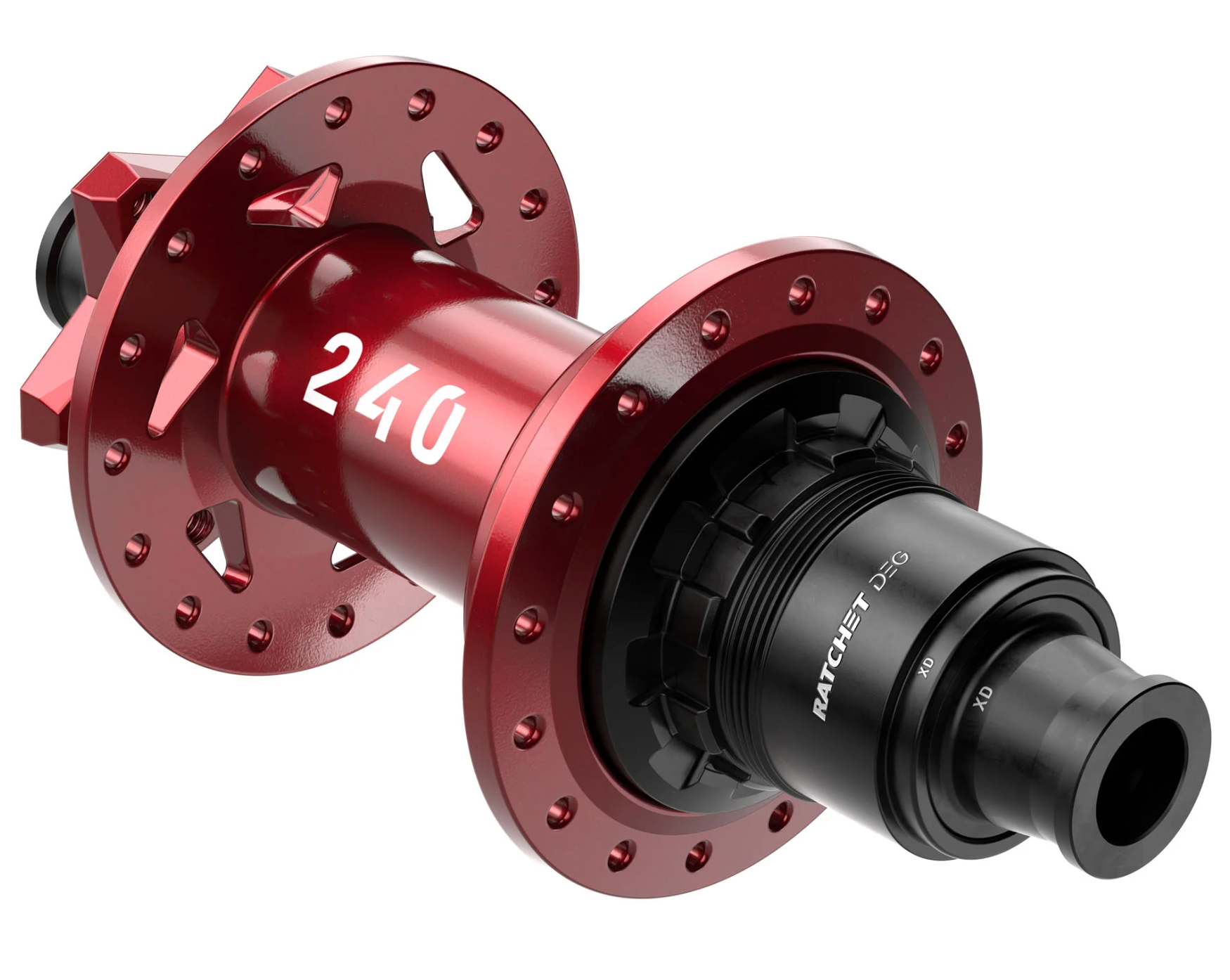 DT Swiss 240 DEG Limited Edition Red 6-Bolt 32H Rear Hub