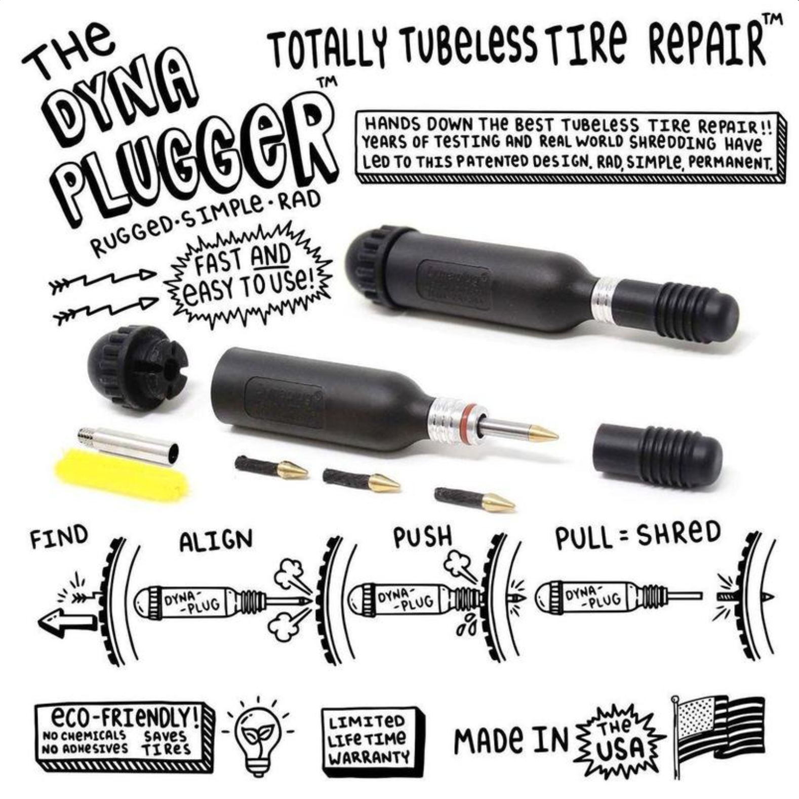 Dynaplug Dynaplugger  Tubeless Tire Repair Tool