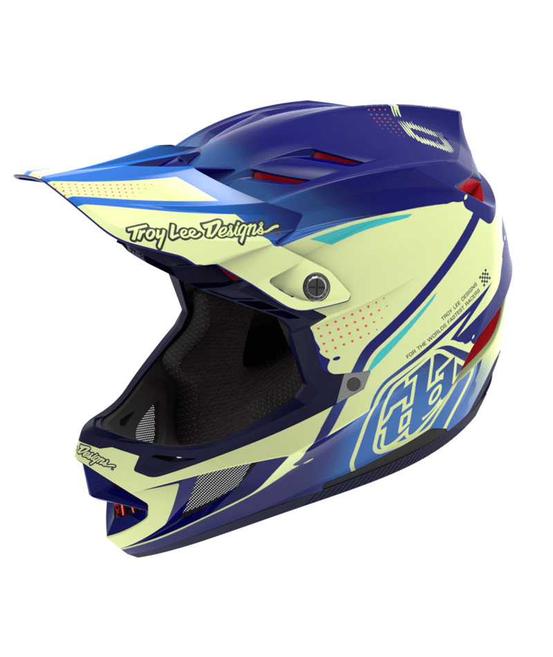 Troy Lee Designs D4 Composite Helmet w/Mips - Drip