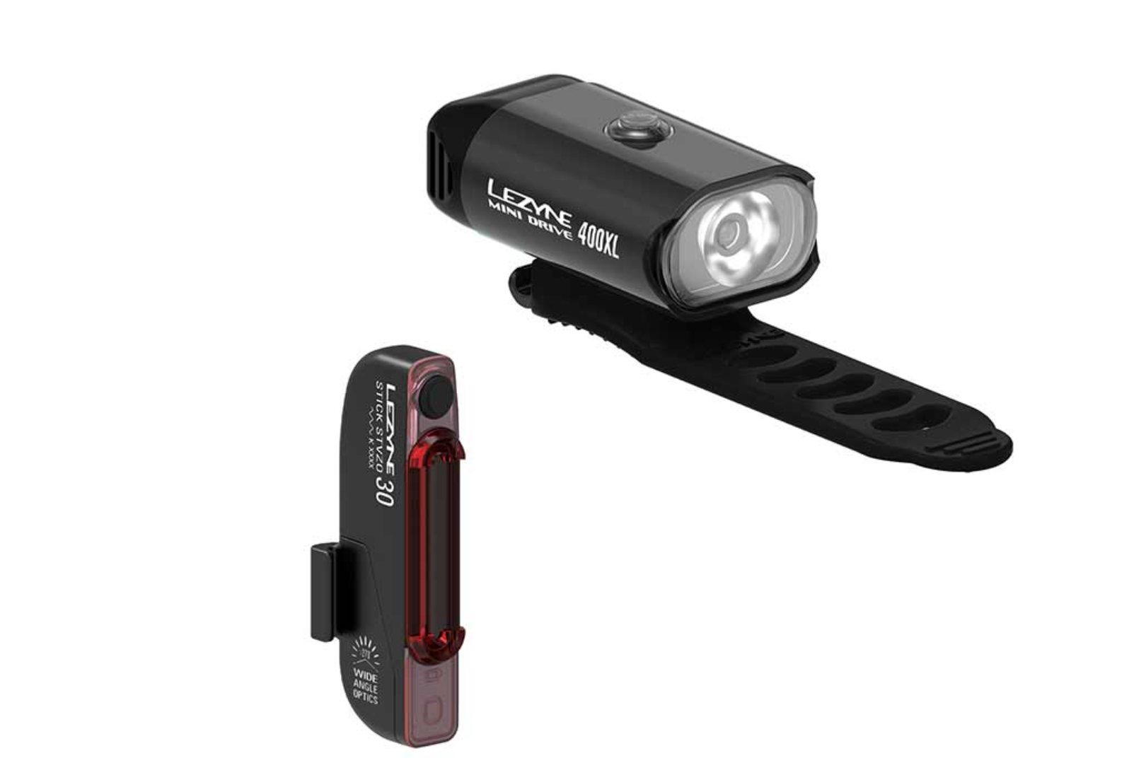 Lezyne Mini Drive 400 / Stick Pair Light Set