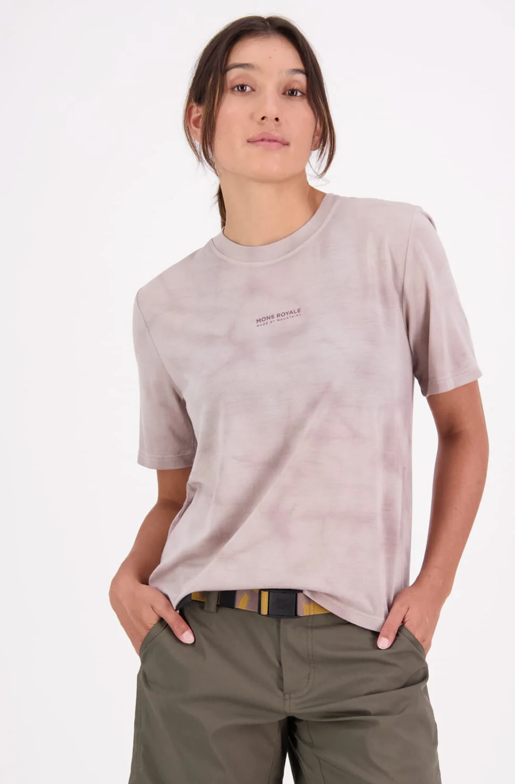 Mons Royale Women's Icon Relaxed Tee Garment Dyed