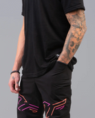 NF DP4 - 1/2 Pants - Black / Neon