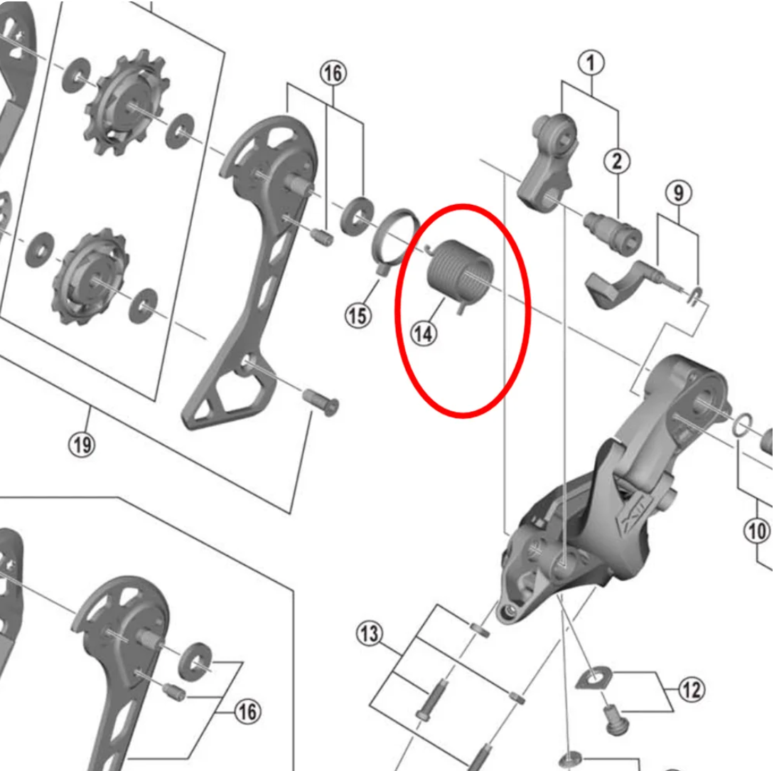 Shimano RD-M9100 P-Tension Spring