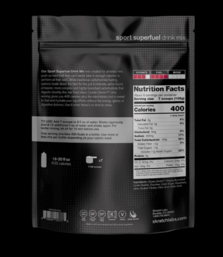 Skratch Labs Superfuel Drink Mix 850g