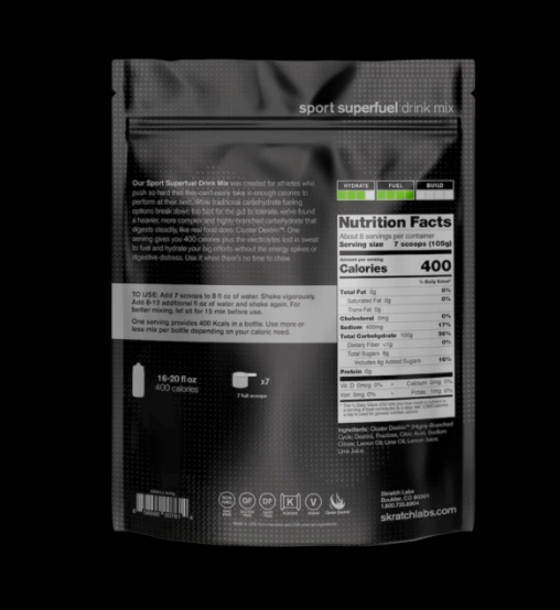 Skratch Labs Superfuel Drink Mix 850g